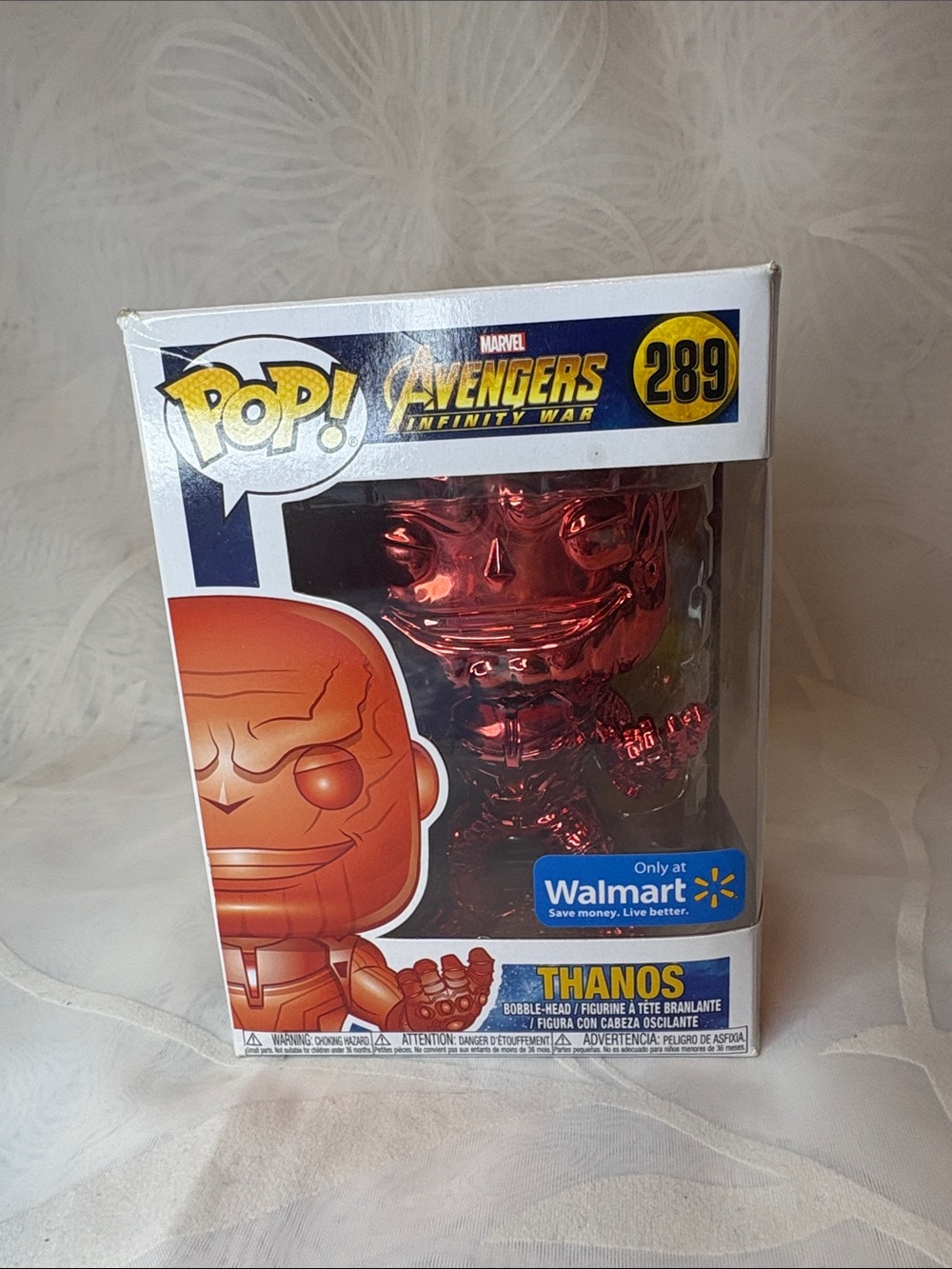 Funko Pop Avengers Infinity War Thanos Chrome Set of 6 Walmart Exclusives - Picture 2 of 16